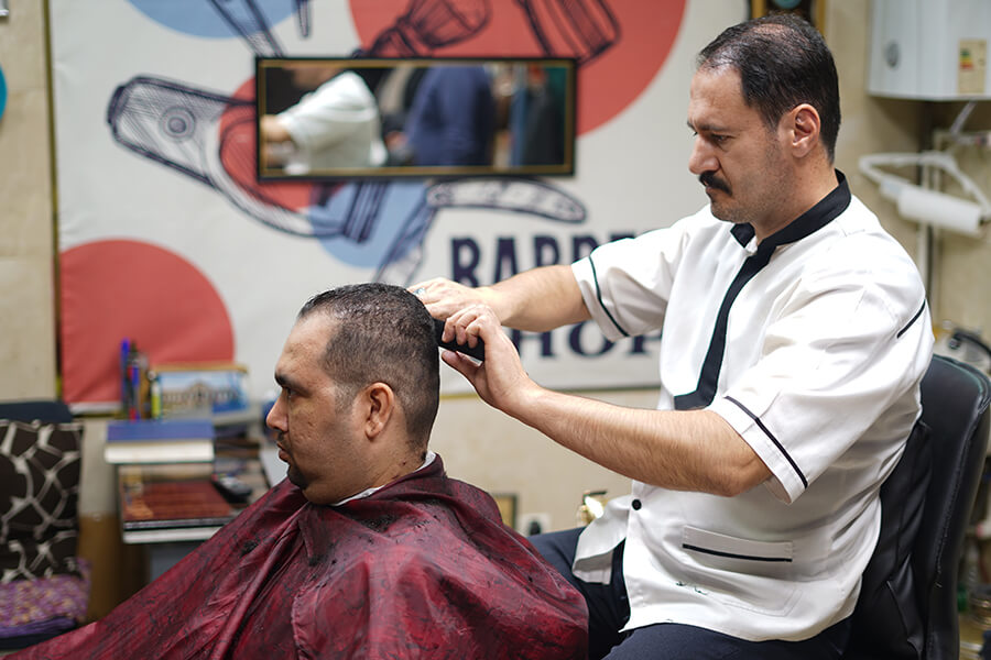 پیرایش هنری ساچ نصر تبریز اصلاح حرفه ای